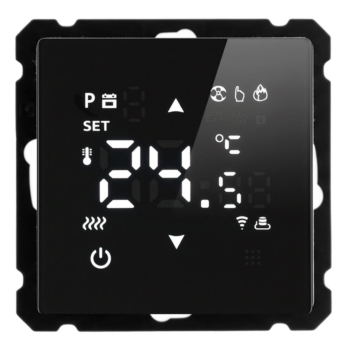 Терморегулятор Wi-Fi (механизм), Stekker, 250В, 3500Вт Катрин, GLS00-7119-05, черный 50375