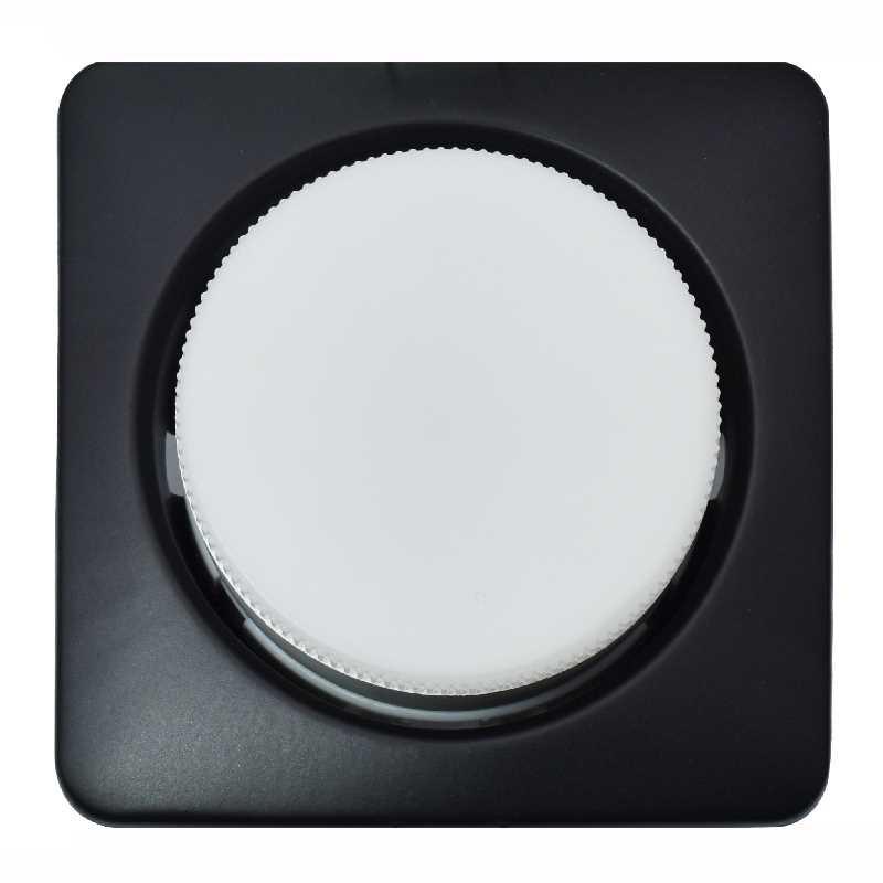 Светильник General GCL-GX53-H38-MA-BLACK ЧЕРНЫЙ КВАДРАТ ОБЪЕМНЫЙ