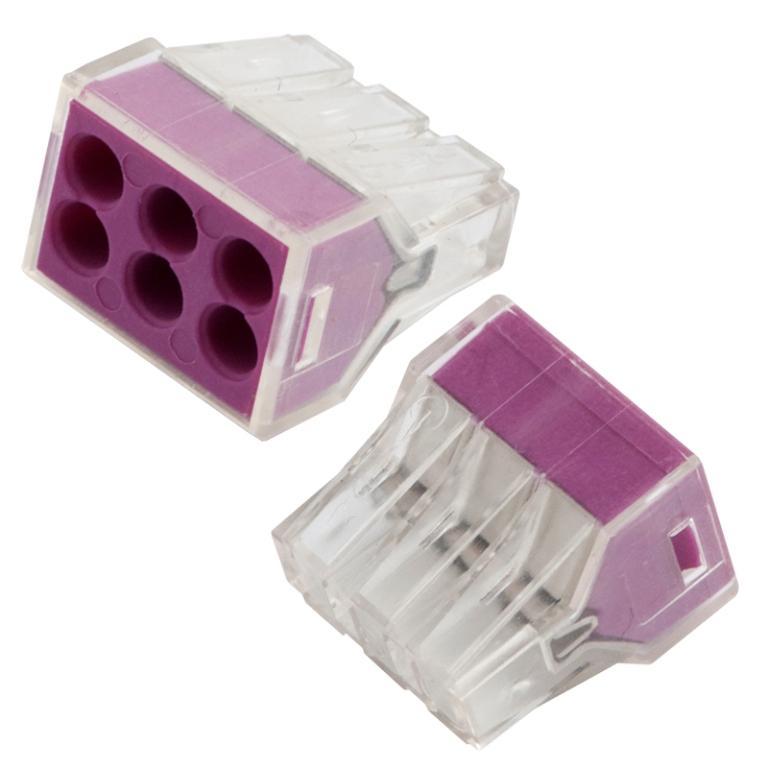 GTER6-06 клемма General строительно-монтажная, СМК, 6-проводная, 0.75-2.5 мм2, 100/5000