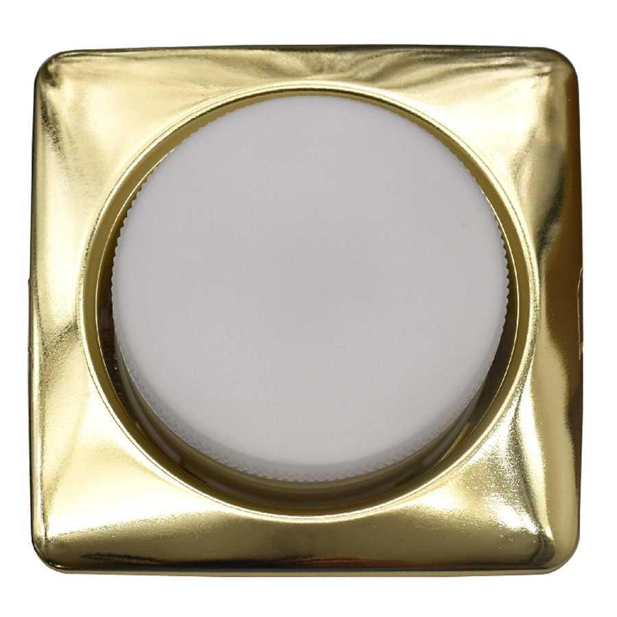 Светильник General GCL-GX53-H38-G ЗОЛОТО КВАДРАТ ОБЪЕМНЫЙ