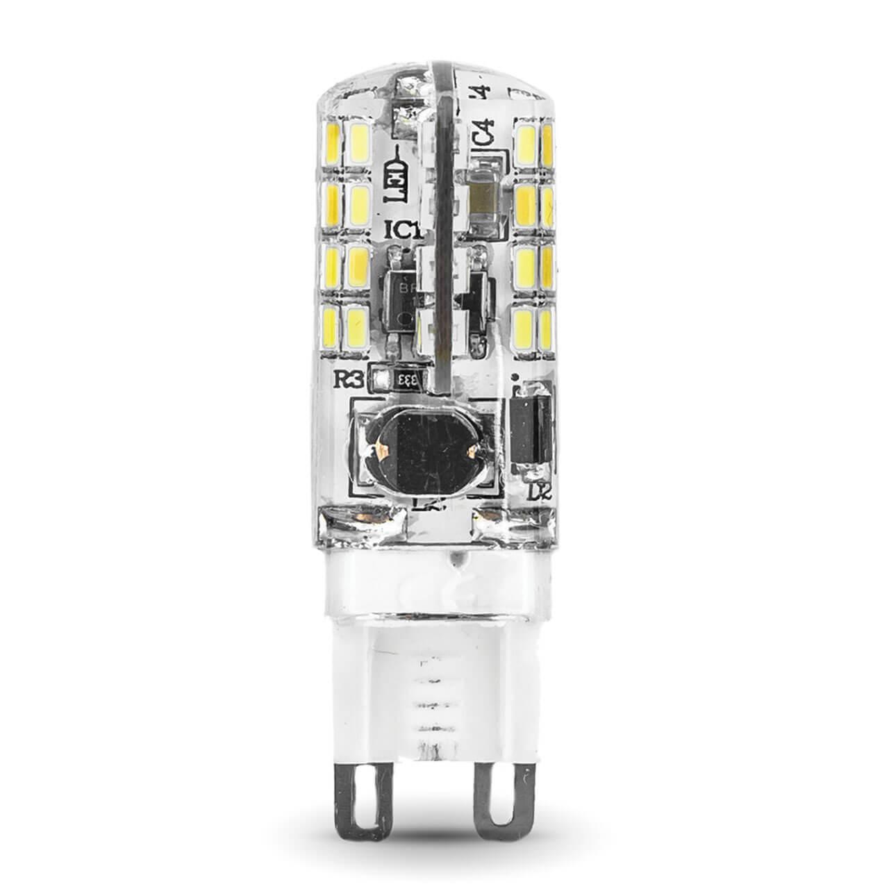Лампа светодиодная Gauss G9 3W 2700K прозрачная 107709103