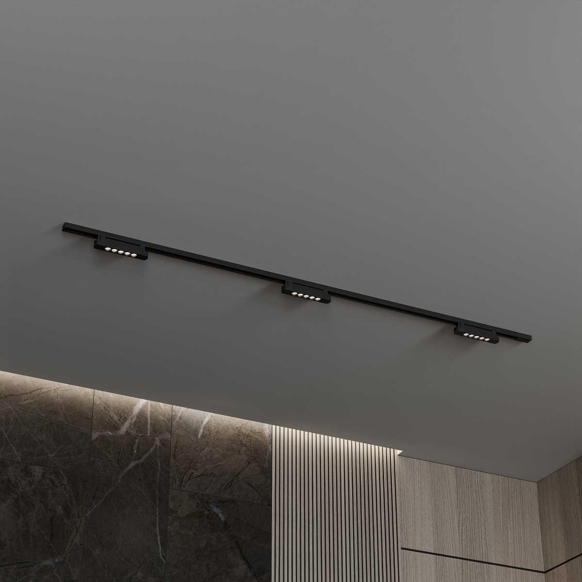 Трековая система со светильниками №9 однофазная накладная Hesby Lighting Skylite HSBL_kompl_S009_NI2B4K