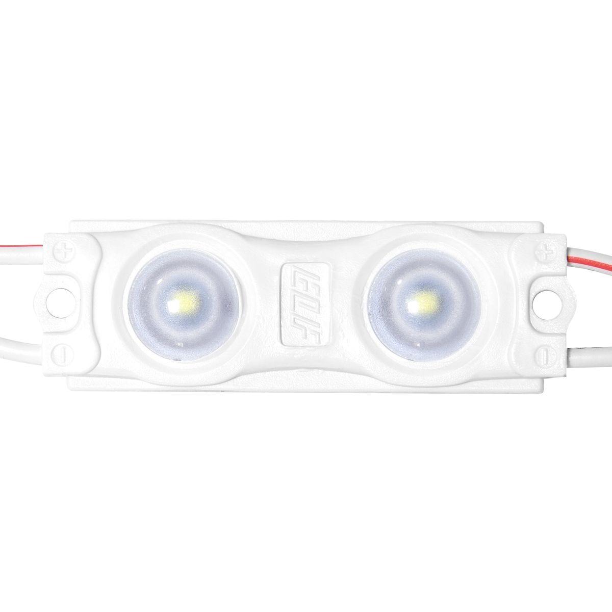 Модуль светодиодный ELF 2SMD диод 2835, с линзой, 160гр.,12В, IP 65, STD ELF-2SMD2835std СW