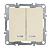 Выключатель 2-клавишный с индикатором (механизм), Stekker, PSW10-9102-02, 250В, 10А Эрна, слоновая кость 39321