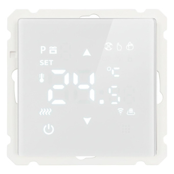 Терморегулятор Wi-Fi (механизм), Stekker, 250В, 3500Вт Катрин, GLS00-7119-01, белый 50374
