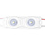 Модуль светодиодный ELF 2SMD диод 2835, с линзой, 160гр.,12В, IP 65, STD, белый ELF-2SMD2835std W