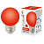Лампа светодиодная Volpe E27 1W красная LED-G45-1W/RED/E27/FR/С UL-00005646