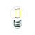 Лампа светодиодная филаментная Volpe E27 4W 4000K прозрачная LED-G45-4W/4000K/E27/CL/SLF UL-00008305